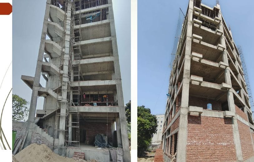 High-rise building under construction