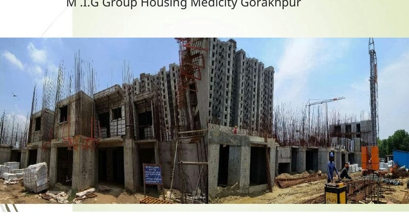 MIG Group Housing Medicity Gorakhpur construction